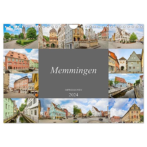 Memmingen Impressionen (Wandkalender 2024 DIN A4 quer), CALVENDO Monatskalender, Dirk Meutzner