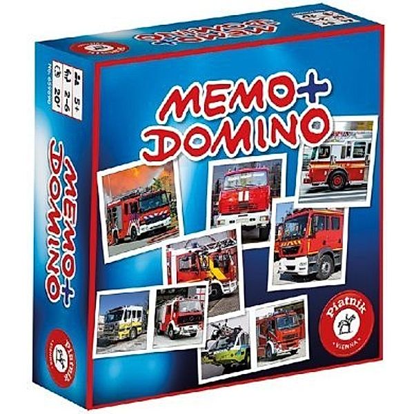 Memo + Domino Feuerwehr (Kinderspiel)