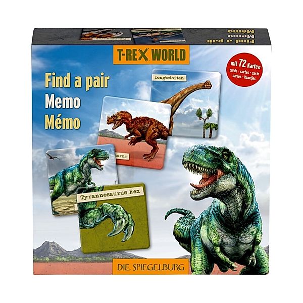 Die Spiegelburg Memo-Spiel T-REX WORLD - FIND A PAIR