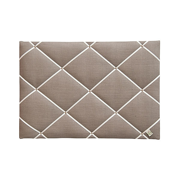 paula & ferdinand Memoboard LEINEN latte (Farbe: Satinband creme)