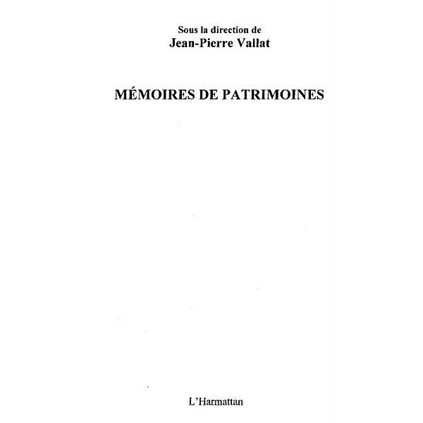 Memoires de patrimoines / Hors-collection, Cyrille Piot