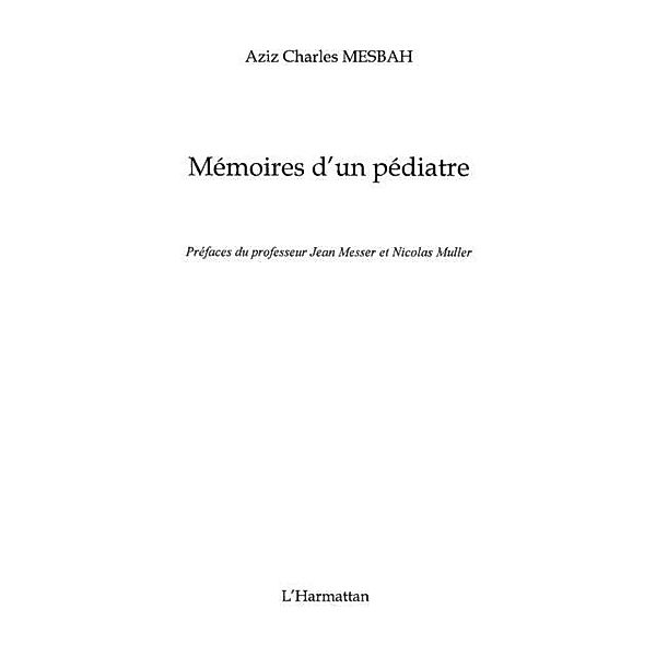 Memoires d'un pediatre / Hors-collection, Djigo Mariama