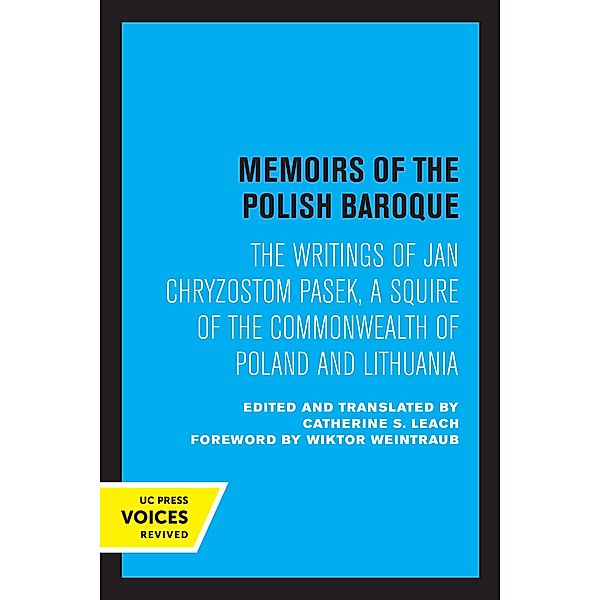 Memoirs of the Polish Baroque, Jan Chryzostom Pasek