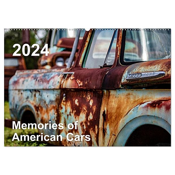 Memories of American Cars (Wandkalender 2024 DIN A2 quer), CALVENDO Monatskalender, 30nullvier fotografie