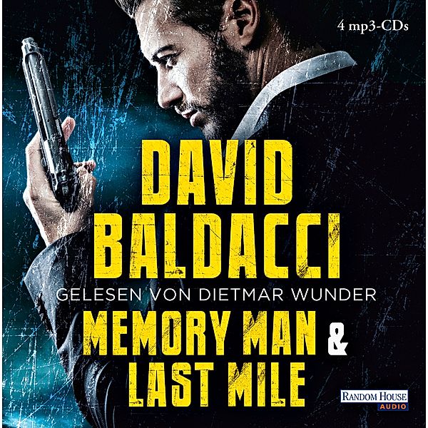 Memory Man & Last Mile, 4 mp3-CDs, David Baldacci