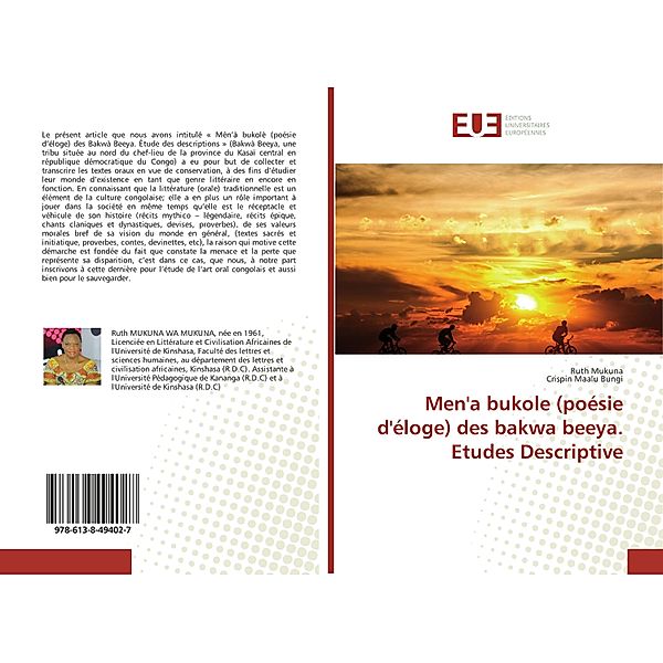 Men'a bukole (poésie d'éloge) des bakwa beeya. Etudes Descriptive, Ruth Mukuna, Crispin Maalu Bungi