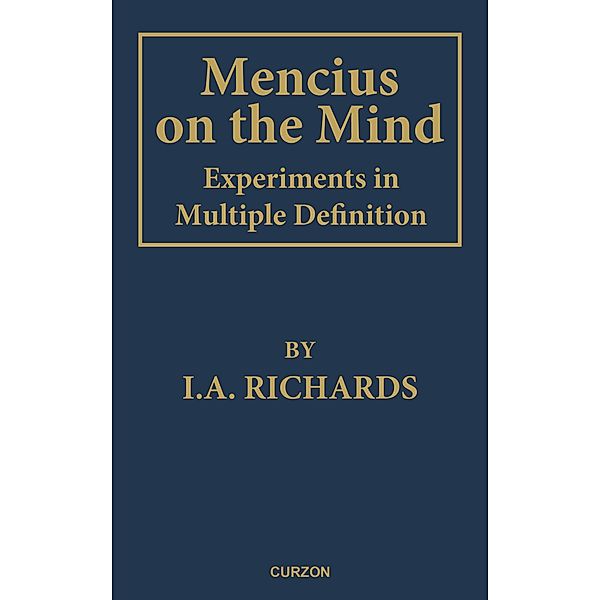 Mencius on the Mind, I. A. Richards
