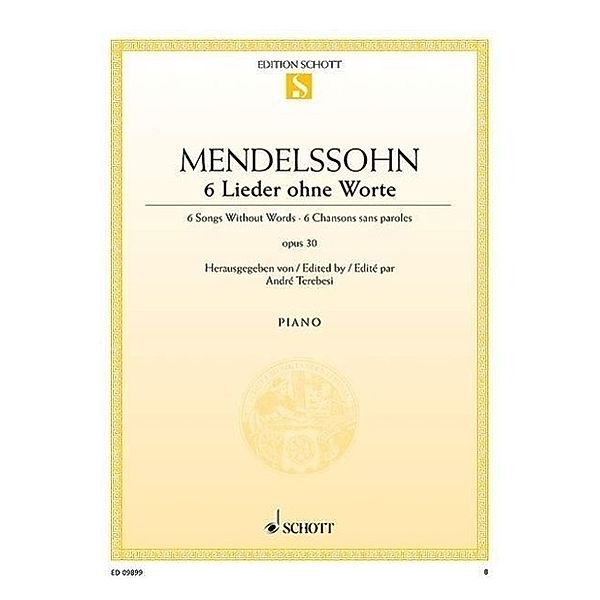 Mendelssohn Bartholdy, F: 6 Lieder ohne Worte