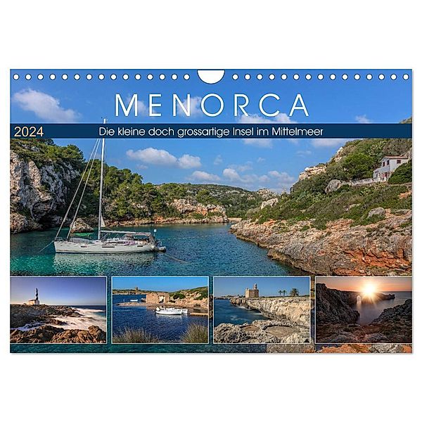 Menorca, die kleine doch grossartige Insel im Mittelmeer (Wandkalender 2024 DIN A4 quer), CALVENDO Monatskalender, Joana Kruse