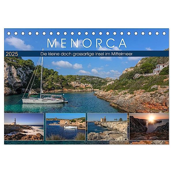 Menorca, die kleine doch grossartige Insel im Mittelmeer (Tischkalender 2025 DIN A5 quer), CALVENDO Monatskalender, Calvendo, Joana Kruse