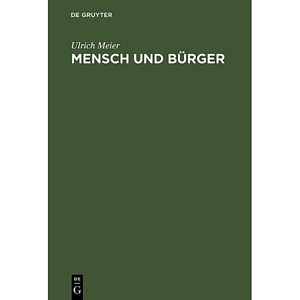 Mensch und Bürger / Jahrbuch des Dokumentationsarchivs des österreichischen Widerstandes, Ulrich Meier