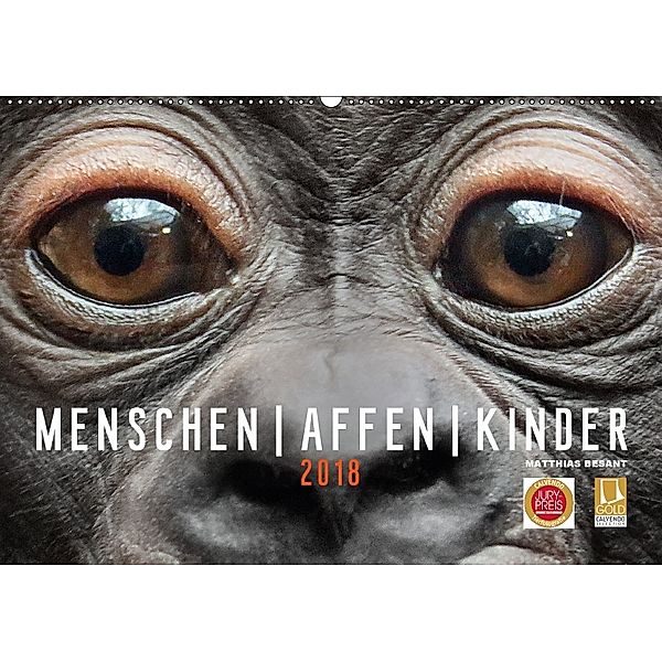MENSCHEN-AFFEN-KINDER (Wandkalender 2018 DIN A2 quer), Matthias Besant