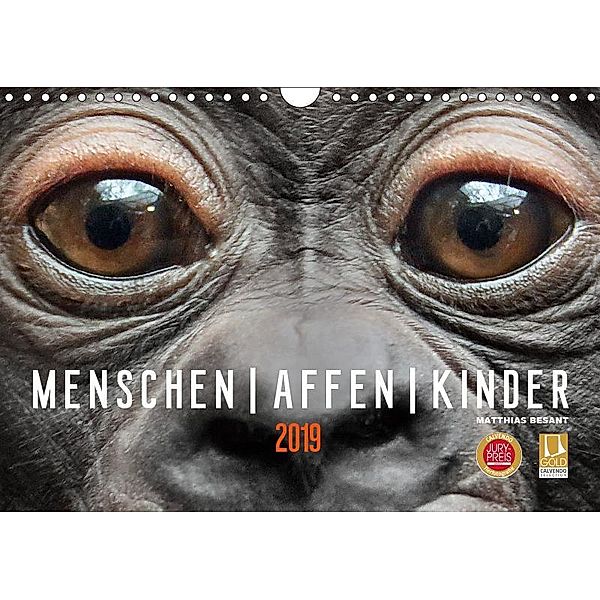 MENSCHEN-AFFEN-KINDER (Wandkalender 2019 DIN A4 quer), Matthias Besant