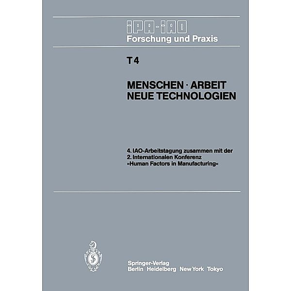 Menschen · Arbeit Neue Technologien