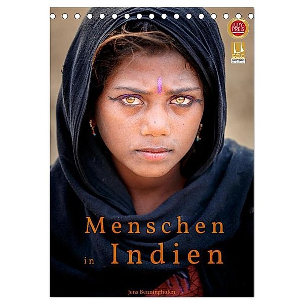 Menschen in Indien (Tischkalender 2024 DIN A5 hoch), CALVENDO Monatskalender, Jens Benninghofen