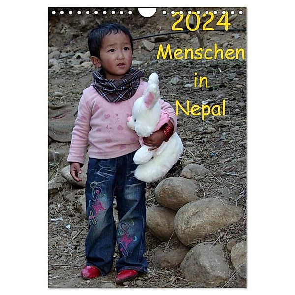 Menschen in Nepal (Wandkalender 2024 DIN A4 hoch), CALVENDO Monatskalender, Johann Ecker