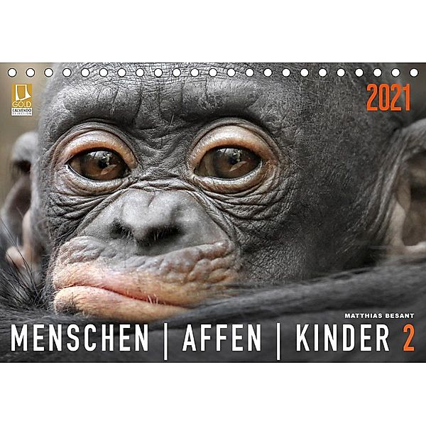 MENSCHENAFFENKINDER 2 (Tischkalender 2021 DIN A5 quer), Matthias Besant