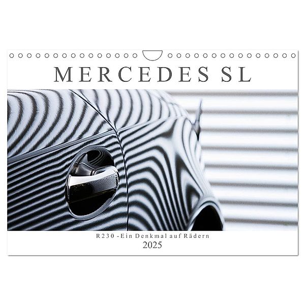 Mercedes SL R230 - Ein Denkmal auf Rädern (Wandkalender 2025 DIN A4 quer), CALVENDO Monatskalender, Calvendo, Peter Schürholz