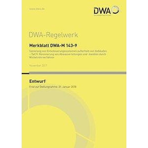 Merkblatt DWA-M 143-9 Sanierung von Entwässerungssystemen