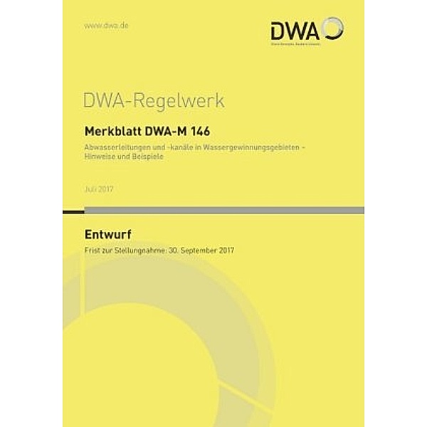 Merkblatt DWA-M 146 Abwasserleitungen und -kanäle