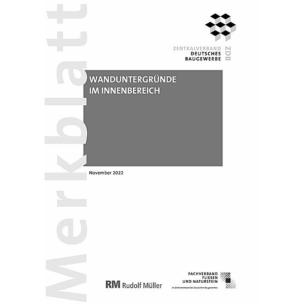 Merkblatt Wanduntergründe im Innenbereich (PDF) 2022-11, Rudolf Voos