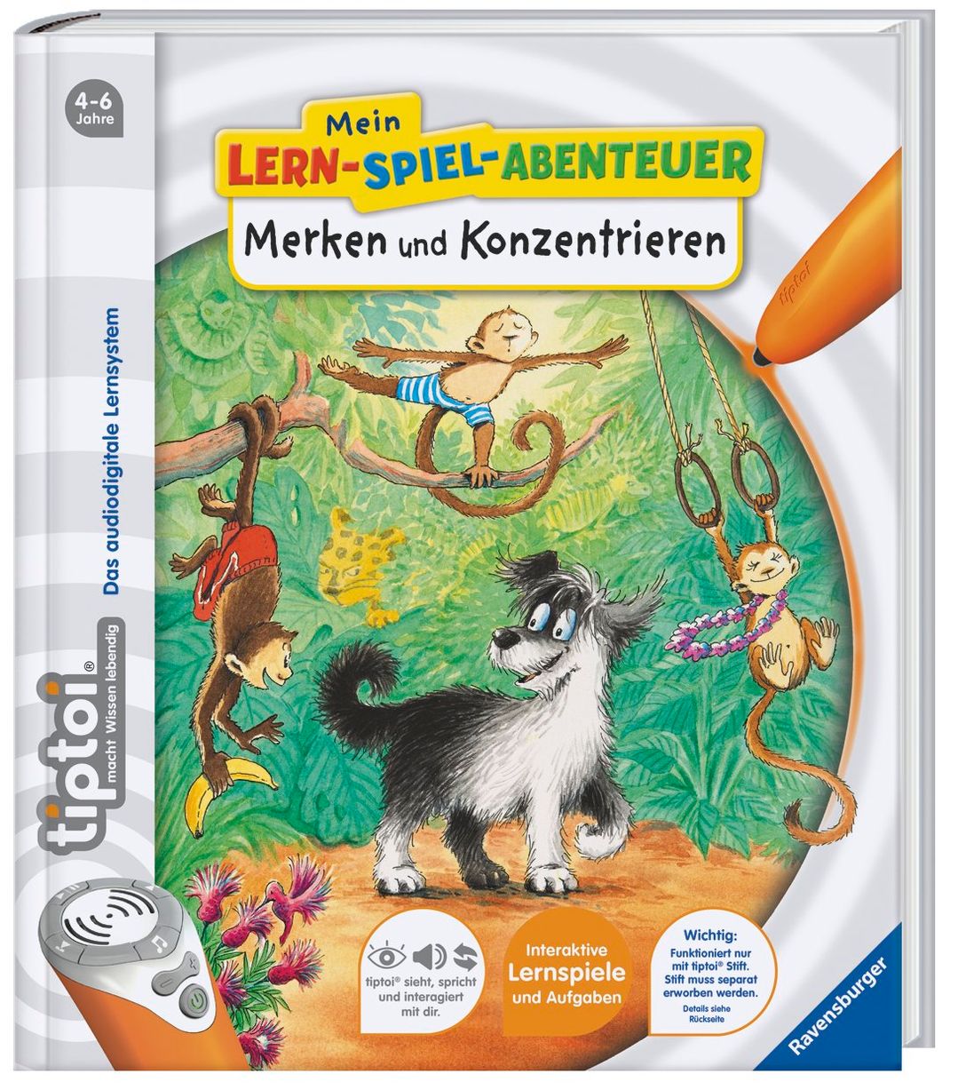 Merken und Konzentrieren Mein Lern-Spiel-Abenteuer tiptoi® Bd.4 Buch