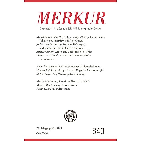 MERKUR 5/2019 / MERKUR Gegründet 1947 als Deutsche Zeitschrift für europäisches