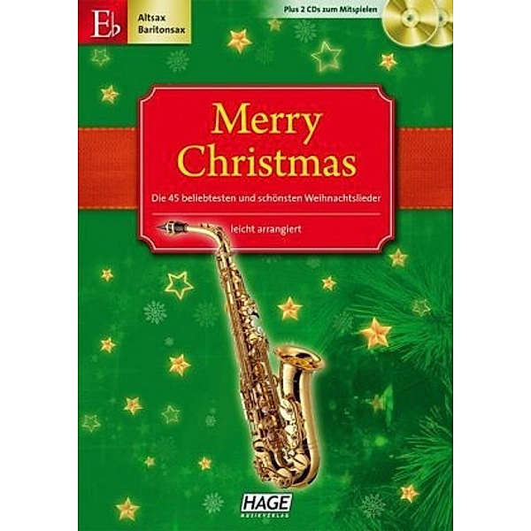 Merry Christmas, für Altsax / Baritonsax, m. 2 Audio-CDs