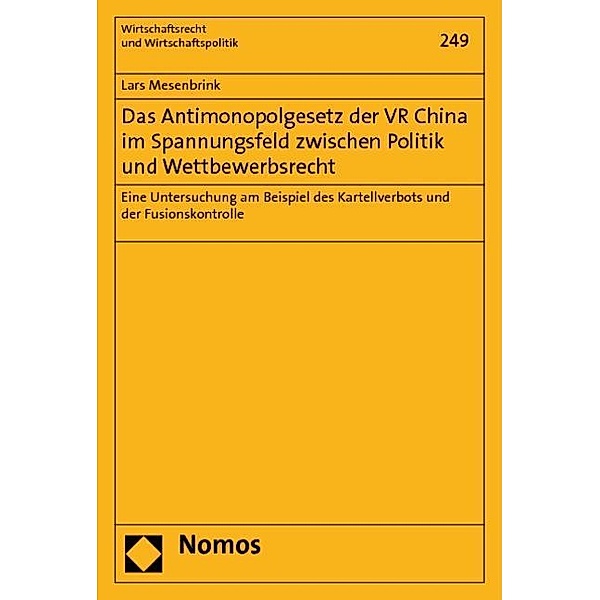 Mesenbrink, L: Antimonopolgesetz der VR China, Lars Mesenbrink