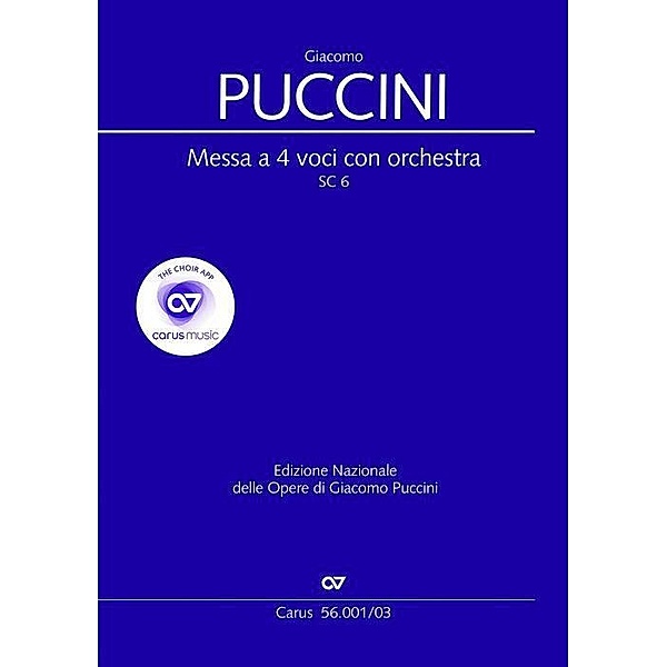 Messa di Gloria, Klavierauszug, Giacomo Puccini