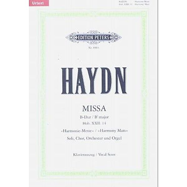 Messe B-Dur Hob.XXII:14 (Harmoniemesse), Klavierauszug, Joseph Haydn