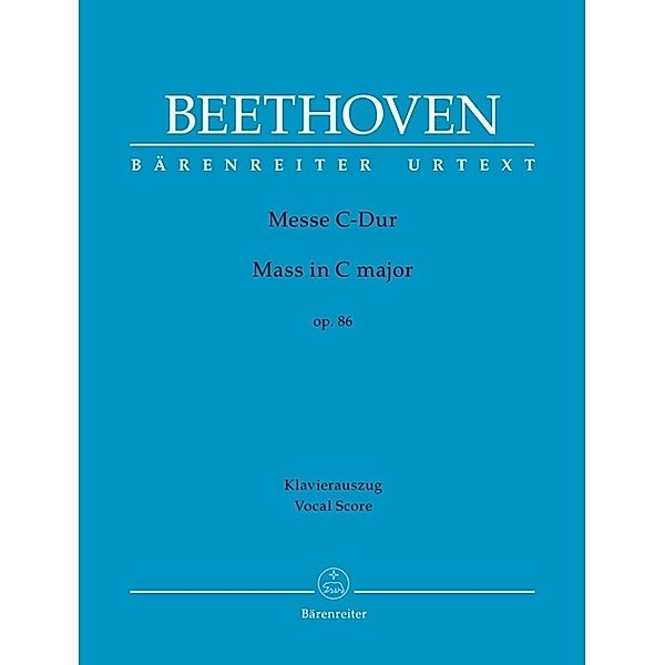 Messe C-Dur op. 86, Klavierauszug, Ludwig van Beethoven