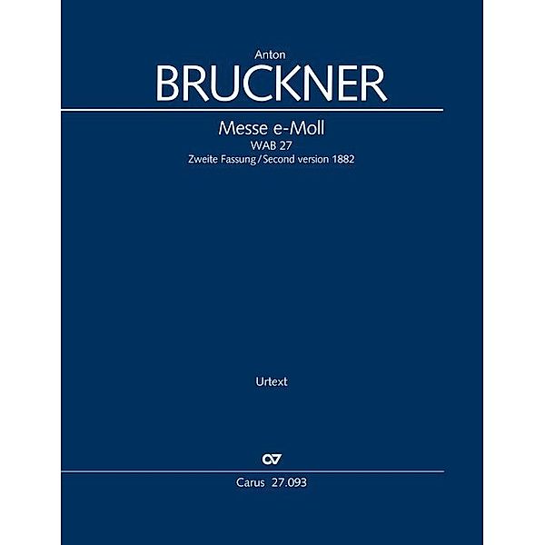 Messe e-Moll (Klavierauszug), Anton Bruckner