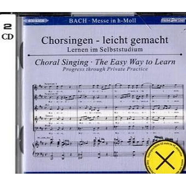 Messe h-moll, BWV 232, Chorstimme Tenor,2 Audio-CDs, Johann Sebastian Bach