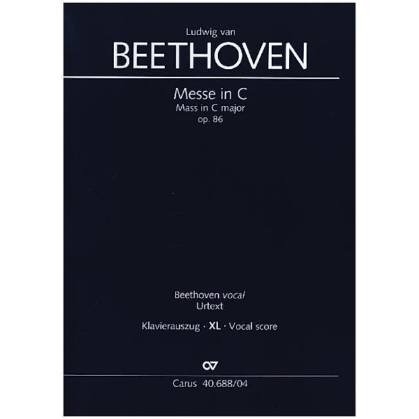 Messe in C (Klavierauszug XL), Ludwig van Beethoven