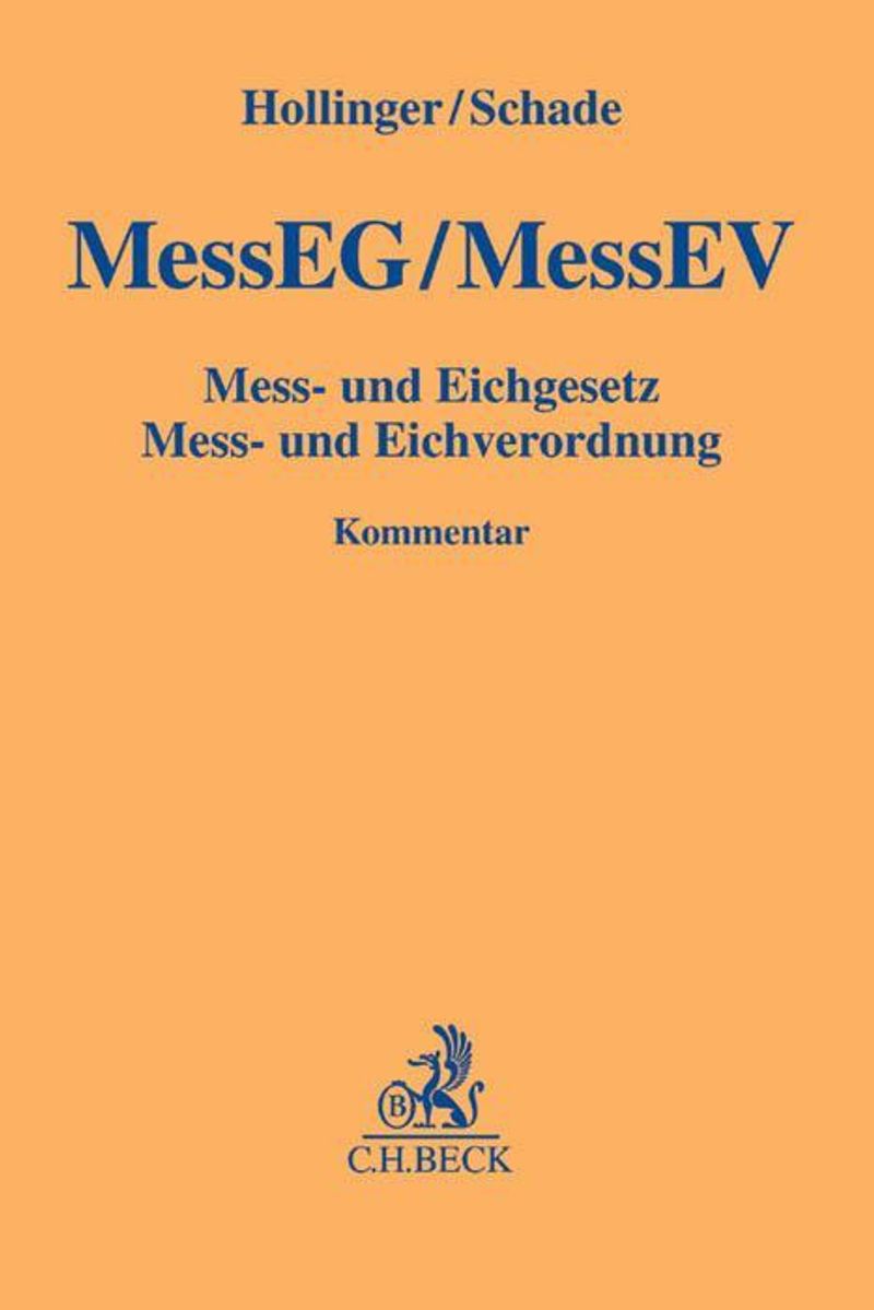 MessEG MessEV, Mess- und Eichgesetz, Mess- und Eichverordnung, Kommentar |  Weltbild.at