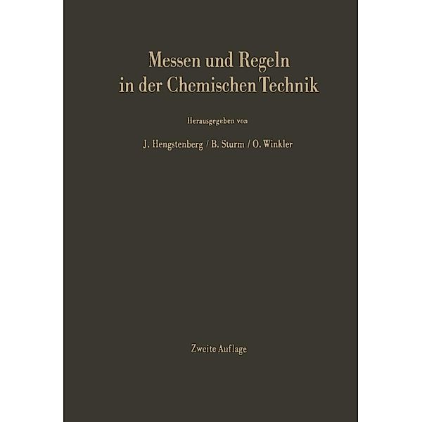 Messen und Regeln in der chemischen Technik