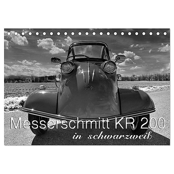 Messerschmitt KR 200 in schwarzweiss (Tischkalender 2025 DIN A5 quer), CALVENDO Monatskalender, Calvendo, Ingo Laue