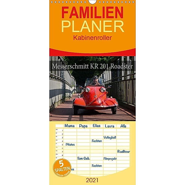 Messerschmitt KR 201 Roadster - Familienplaner hoch (Wandkalender 2021 , 21 cm x 45 cm, hoch), Ingo Laue