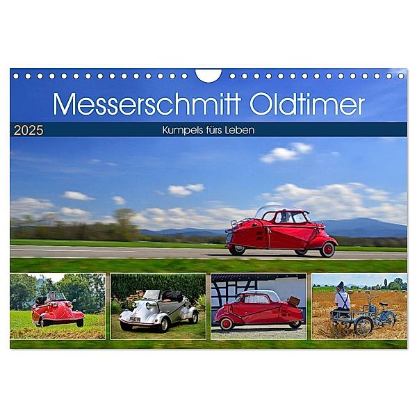 Messerschmitt Oldtimer - Kumpels fürs Leben (Wandkalender 2025 DIN A4 quer), CALVENDO Monatskalender, Calvendo, Ingo Laue