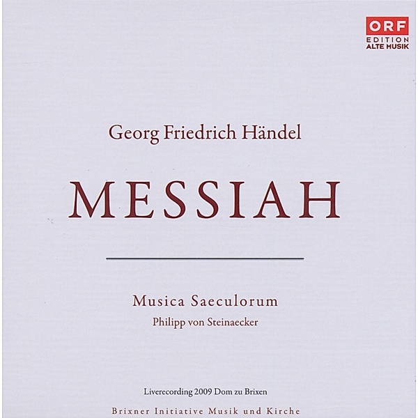 Messiah-Musica Saeculorum, Philipp Von Steinäcker, Hughes, Hammerström