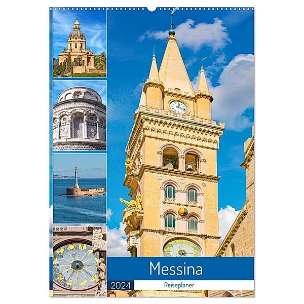 Messina - Reiseplaner (Wandkalender 2024 DIN A2 hoch), CALVENDO Monatskalender, Nina Schwarze