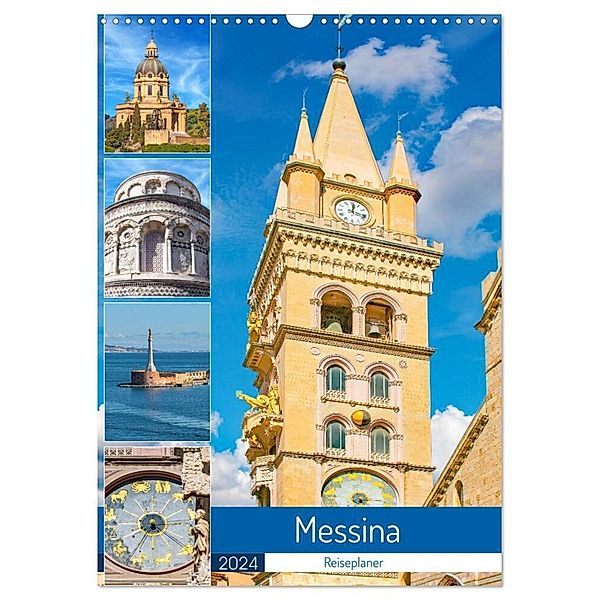 Messina - Reiseplaner (Wandkalender 2024 DIN A3 hoch), CALVENDO Monatskalender, Nina Schwarze
