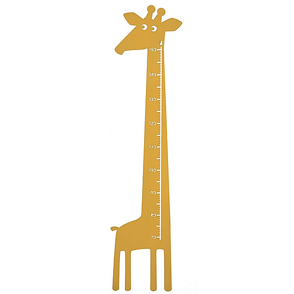 Roommate Messlatte GIRAFFE in gelb