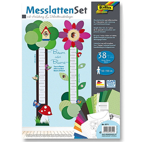 folia Messlatten-Set BAUM/BLUME 38-teilig