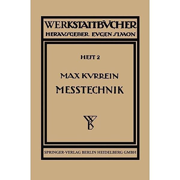 Meßtechnik / Werkstattbücher Bd.2, Max Kurrein