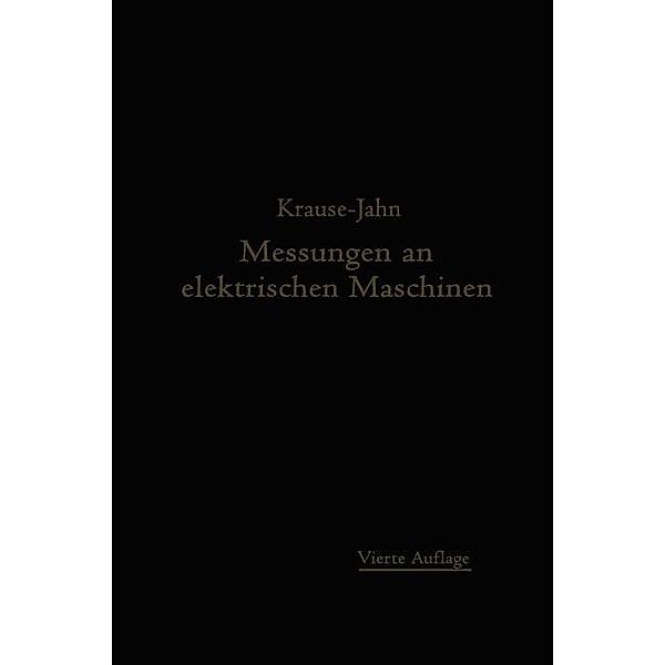 Messungen an elektrischen Maschinen, Rudolf Krause, Georg Jahn