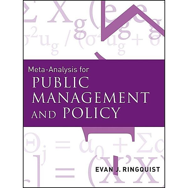 Meta-Analysis for Public Management and Policy, Evan Ringquist
