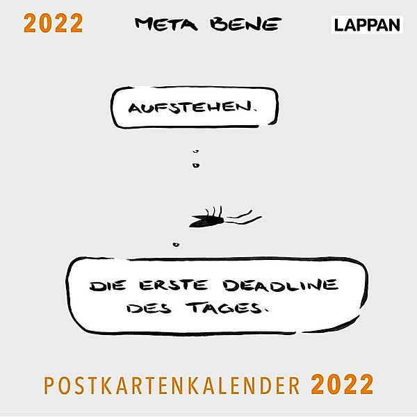 meta bene Postkartenkalender 2022, meta bene