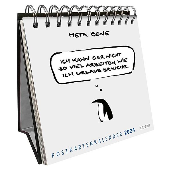 meta bene Postkartenkalender 2024, meta bene